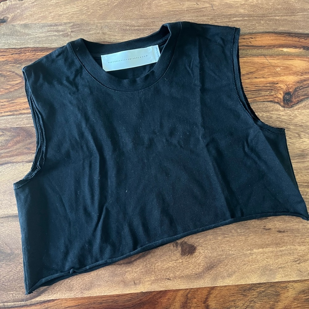 VICTORIA BECKHAM Designer Cropped Tank Top Size XS S